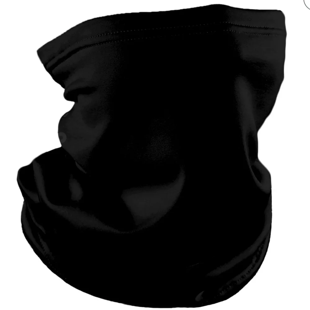 Black Neck Gaiter Face Mask for Men - Stretch Breathable Face Cover